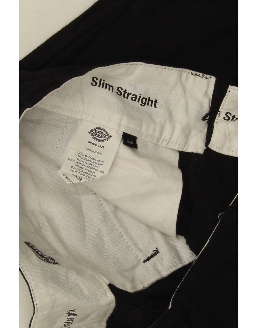 Dickies Herre Cargo Shorts W28 Small Black Bomuld