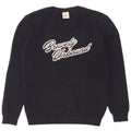 Zara Mens Graphic Sweatshirt Jumper Small Navy Blue Cotton