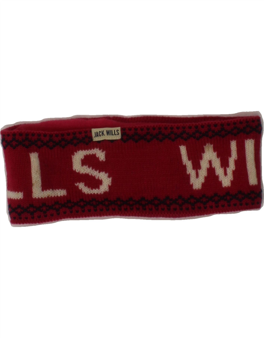 JACK WILLS Womens Graphic Headband Hat One Size Pink Vintage Jack Wills and Second-Hand Jack Wills from Messina Hembry 