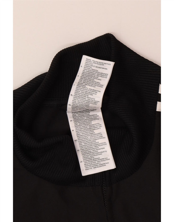 Giacca da ginnastica da uomo Adidas Large nera in poliestere