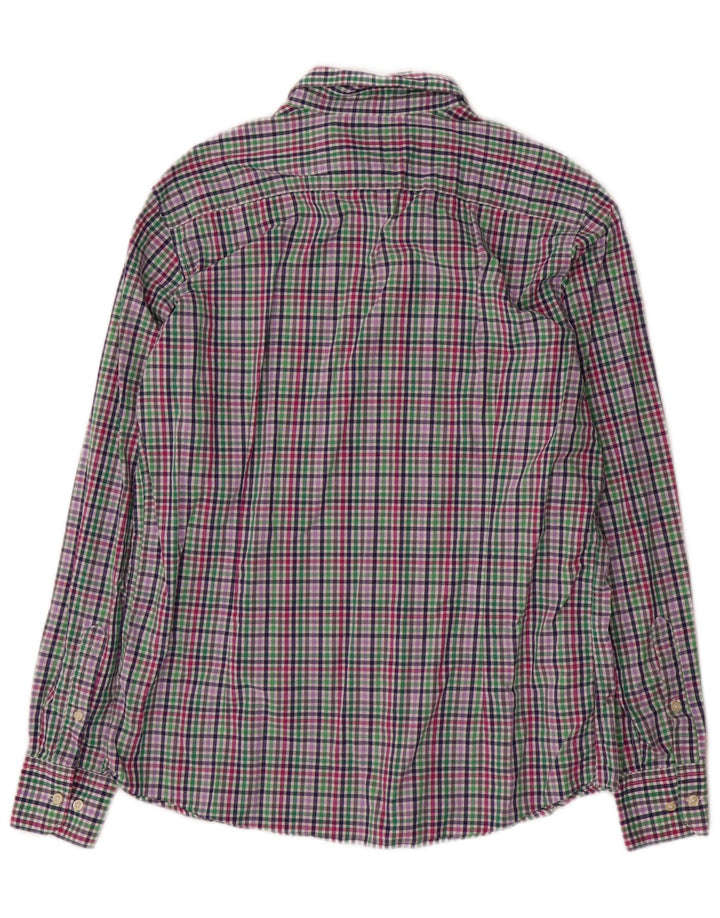 Camicia Barbour da uomo su misura in cotone a quadri multicolori di grandi dimensioni
