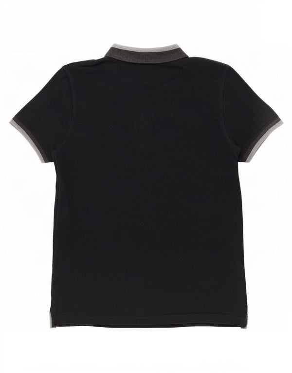 Lyle & Scott Polo Homme Noir Moyen Coton Colorblock