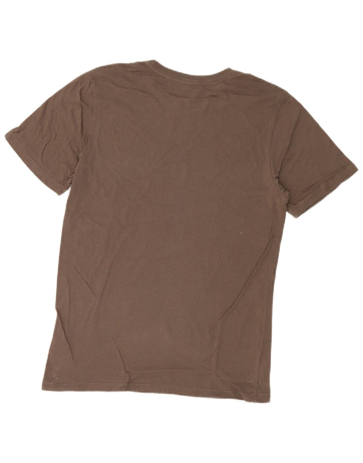 Hurley Herren Grafik-T-Shirt-Oberteil aus mittelbrauner Baumwolle