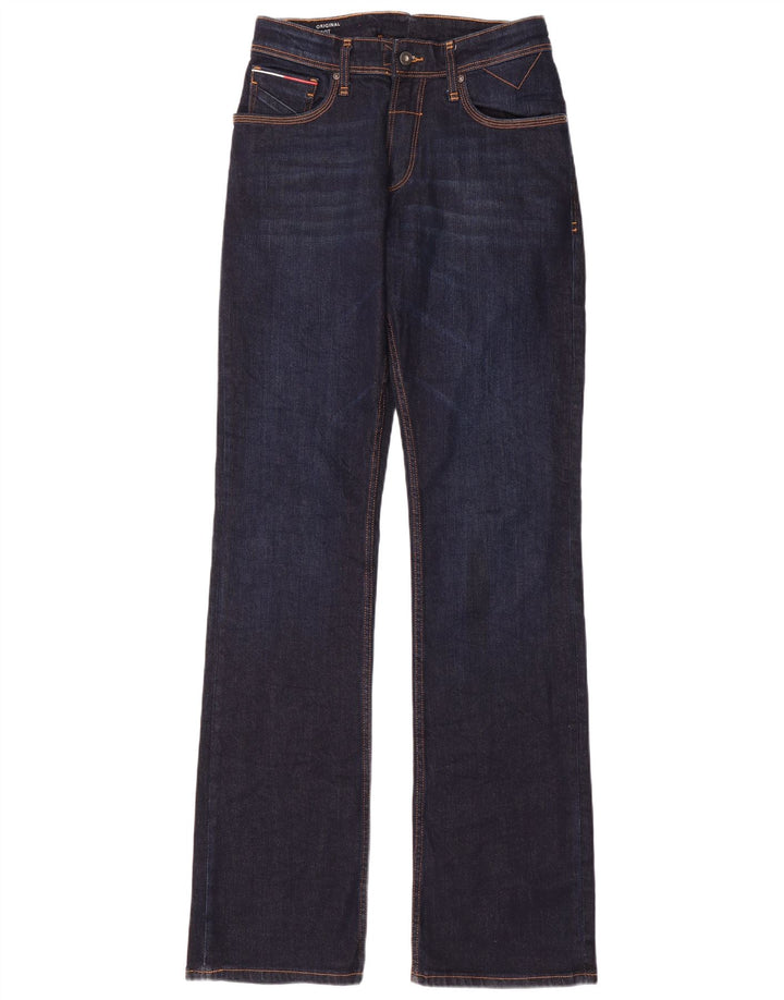 Tommy Hilfiger Damen Bootcut Jeans W30 L39 Marineblau Baumwolle