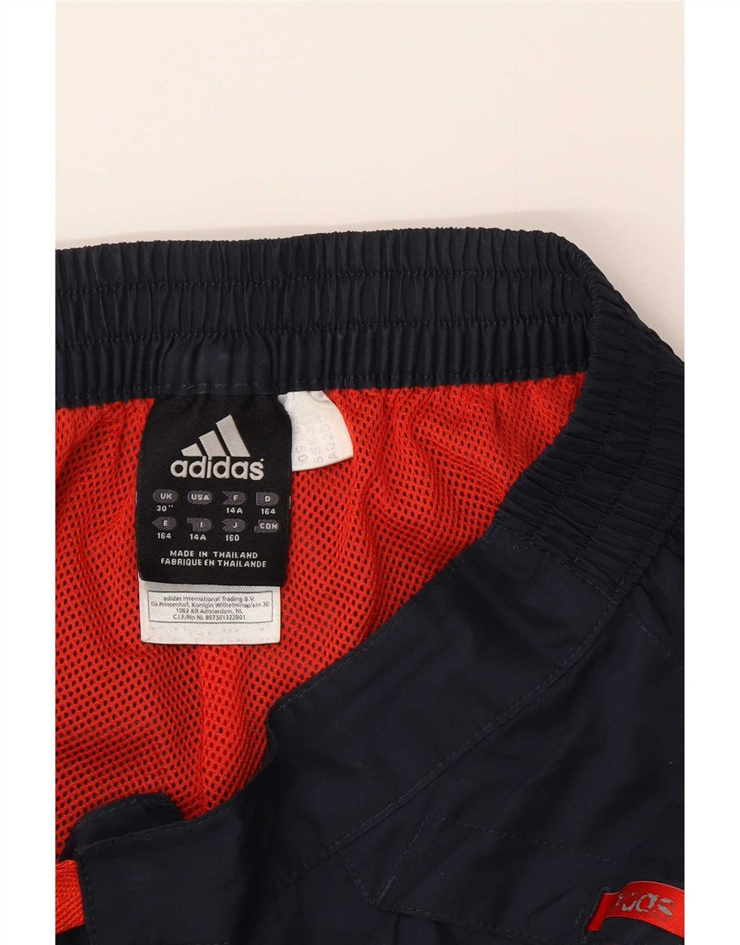 Pantaloni della tuta Adidas Capri da ragazzo 13-14 anni in poliestere blu navy
