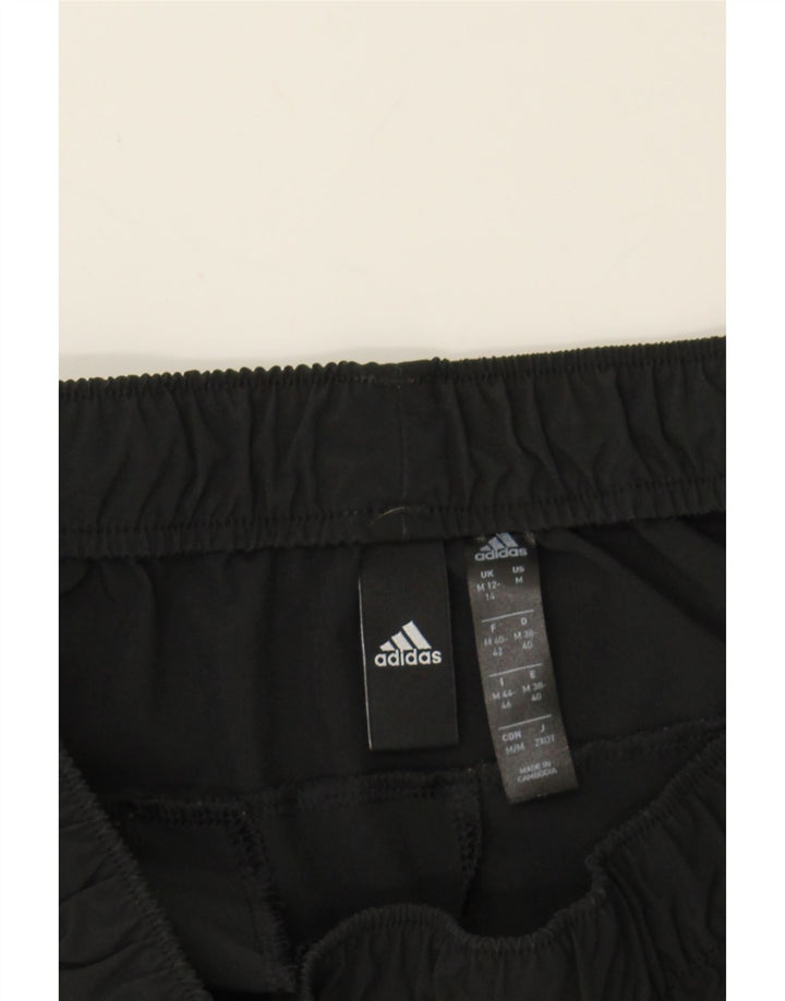ADIDAS Womens Tracksuit Trousers Joggers UK 12/14 Medium  Black Polyester Vintage Adidas and Second-Hand Adidas from Messina Hembry 