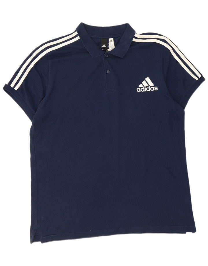 Adidas Mens Polo Shirt XL Navy Blue