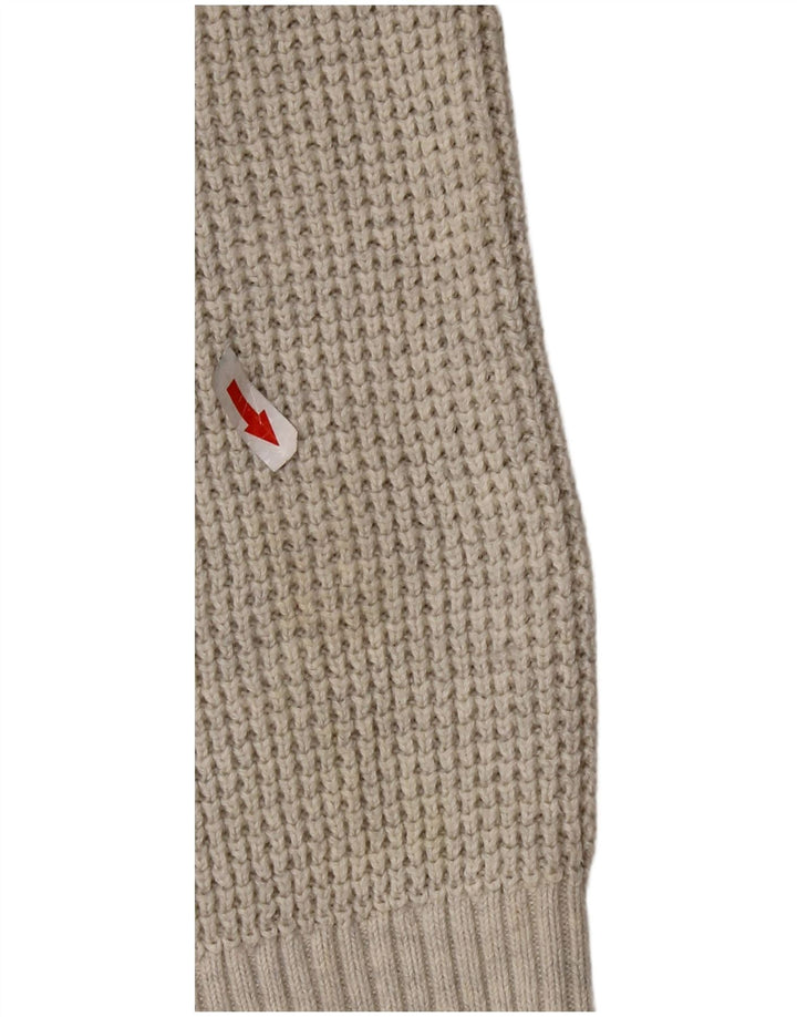 TOMMY HILFIGER Mens Cardigan Sweater Small Grey Cotton