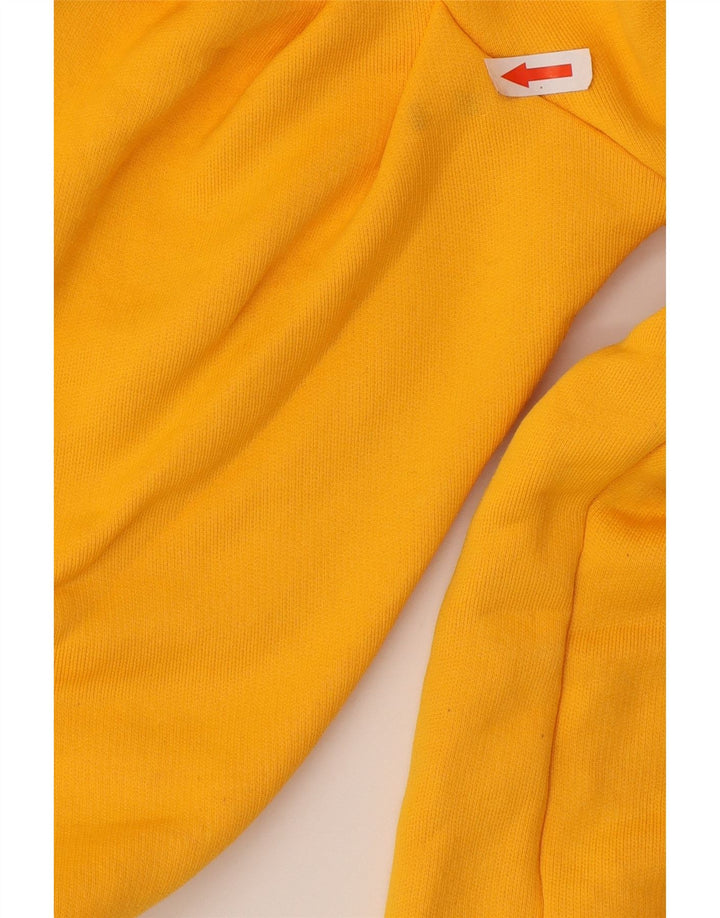 Zara Womens Oversized 3/4 Sleeve Sweatshirt Jumper UK 10 Small Yellow