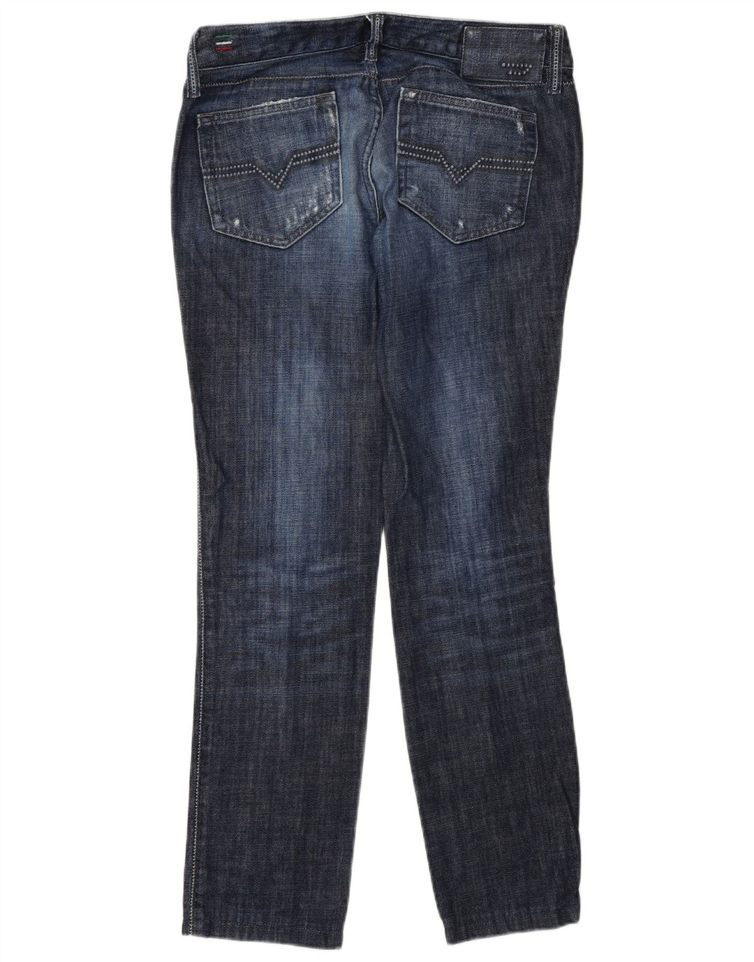 Diesel Jean Slim Cuddy Distressed Femme W27 L30 Bleu Coton