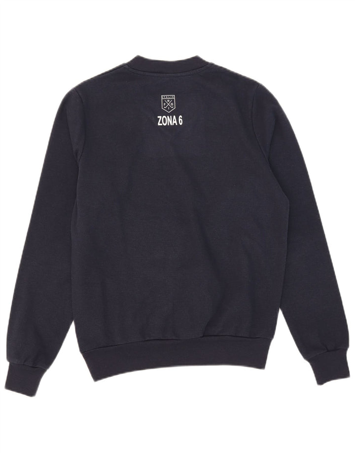 Kappa grafisk sweatshirt til mænd, lille marineblå polyester