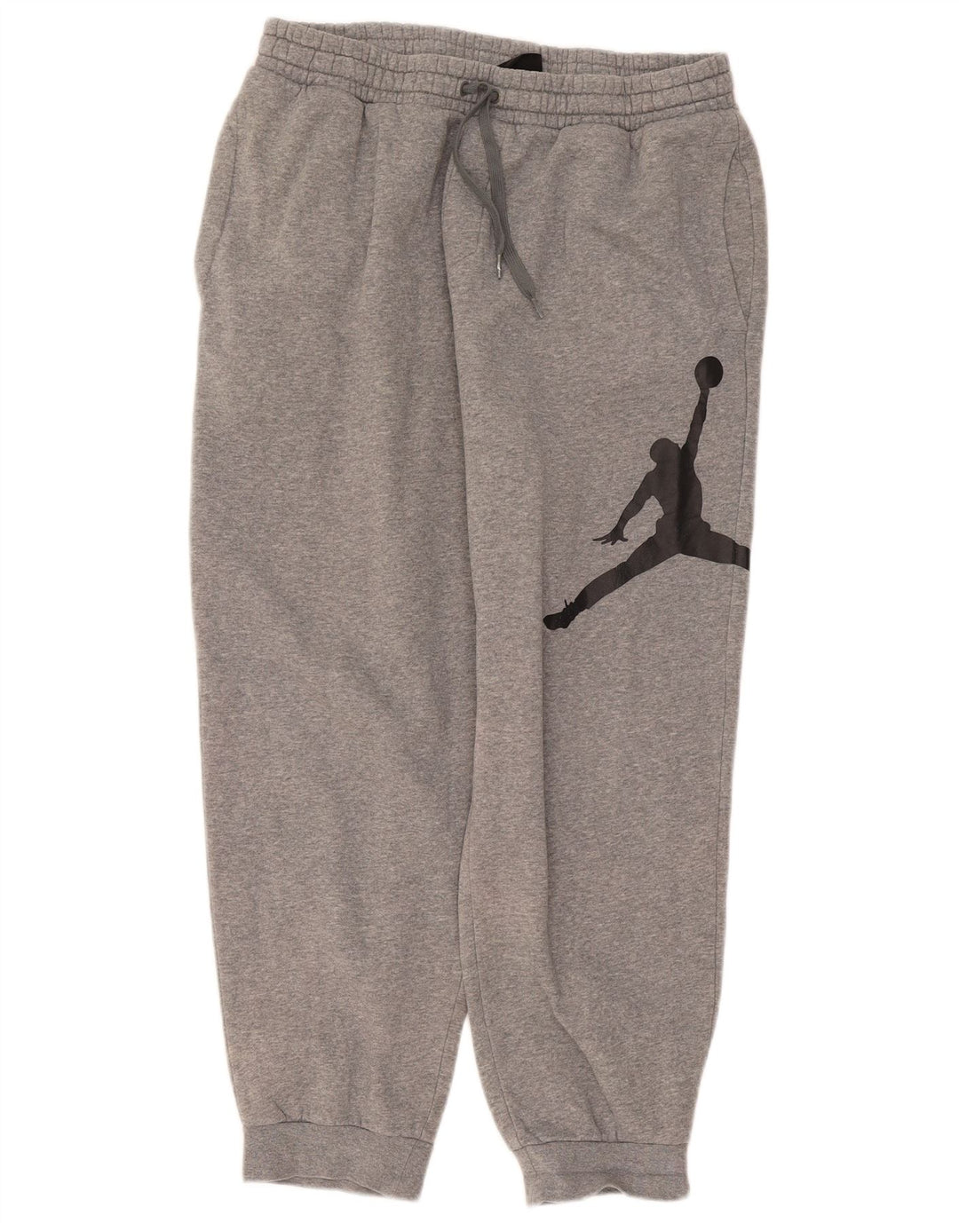 Jordan Mens Graphic Tracksuit Trousers Joggers Large Grey Flecked
