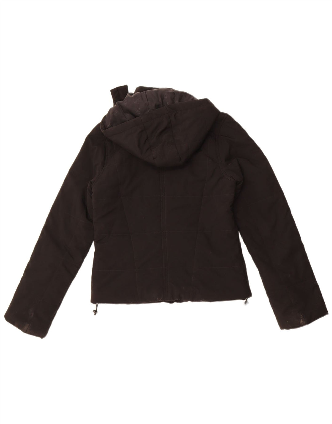 Adidas Damen-Jacke mit Kapuze, gepolstert, UK 8, Größe S, Schwarz, Polyester