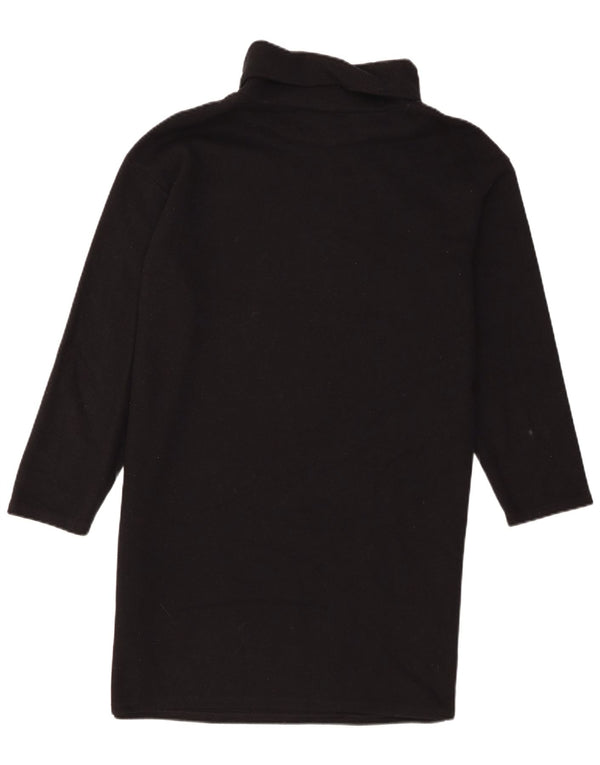 Abito maglione a maniche lunghe da donna Marks & Spencer UK 14 grande poliestere nero