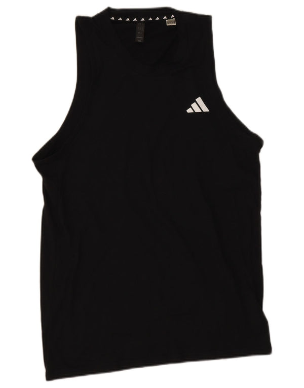 Adidas Mens Aeroready Vest Top Small Black Polyester