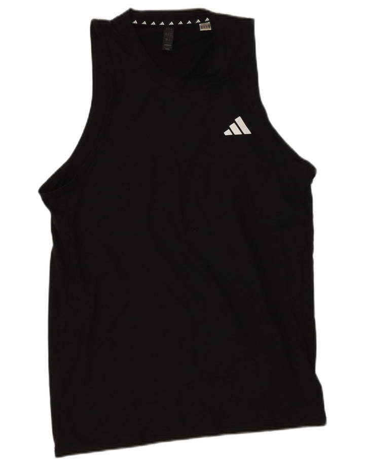 Adidas Męska Kamizelka Aeroready Top Mała Czarna Poliester