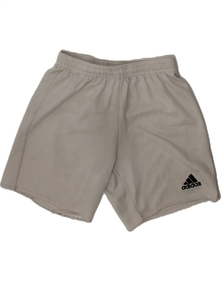 ADIDAS Boys Sport Shorts 9-10 Years White Polyester Vintage Adidas and Second-Hand Adidas from Messina Hembry 