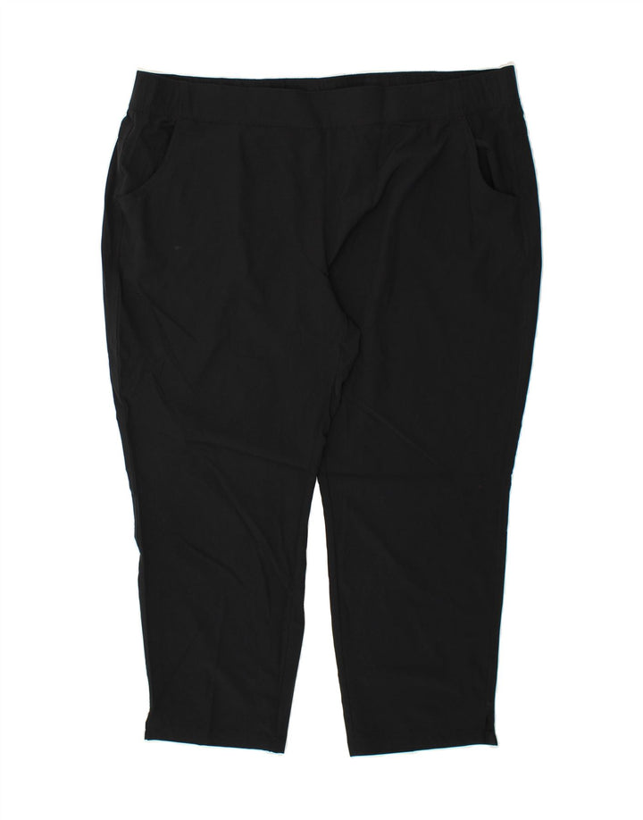 EDDIE BAUER Womens Slim Casual Trousers 2XL W40 L28 Black Polyester Vintage Eddie Bauer and Second-Hand Eddie Bauer from Messina Hembry 