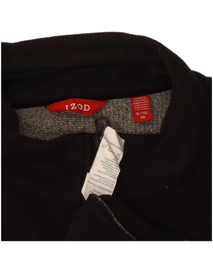 IZOD Mens Tracksuit Top Jacket XL Grey Colourblock Polyester
