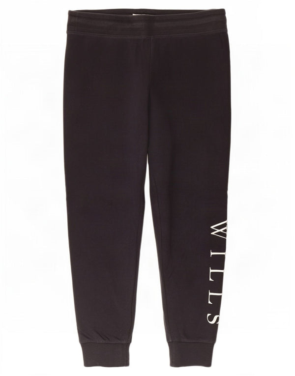 Jack Wills Pantalon de survêtement graphique pour femme Joggers UK 14 Large Noir