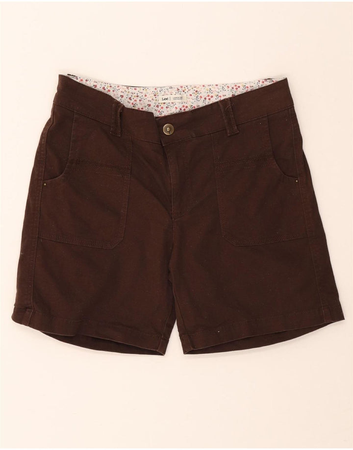 LEE Womens Casual Shorts US 10 Large W32 Brown Cotton Vintage Lee and Second-Hand Lee from Messina Hembry 