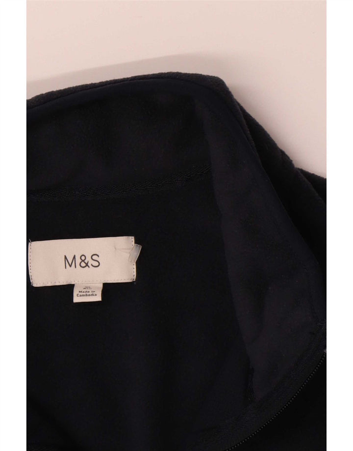Marks & Spencer Herren Fleecejacke UK 42 XL Marineblau Polyester