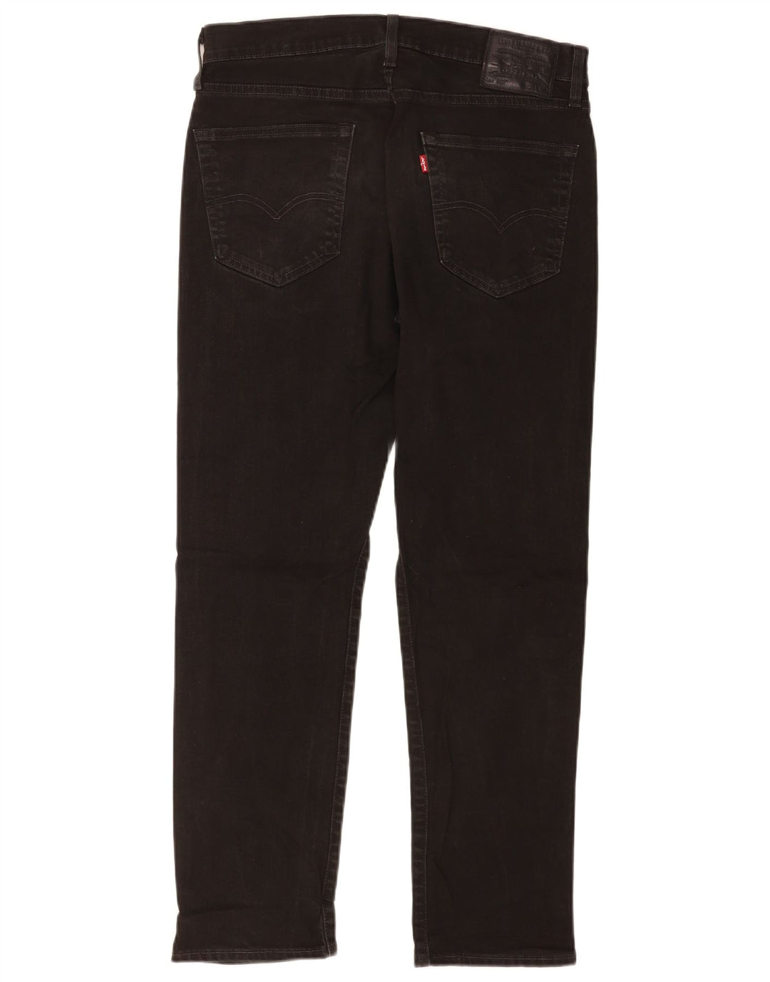 Levi's Mens 502 Tapered Jeans W33 L30 Black Cotton