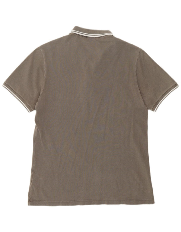 Polo da uomo Fred Perry in cotone grigio medio