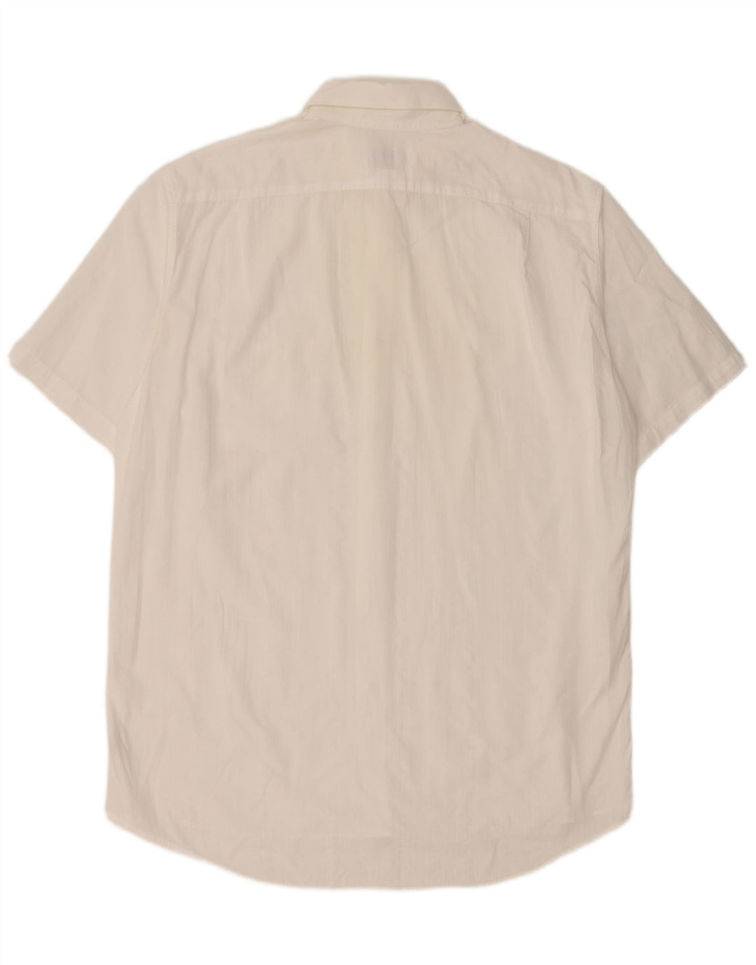 Lacoste Herren-Kurzarmhemd, Größe 41, große weiße Baumwolle