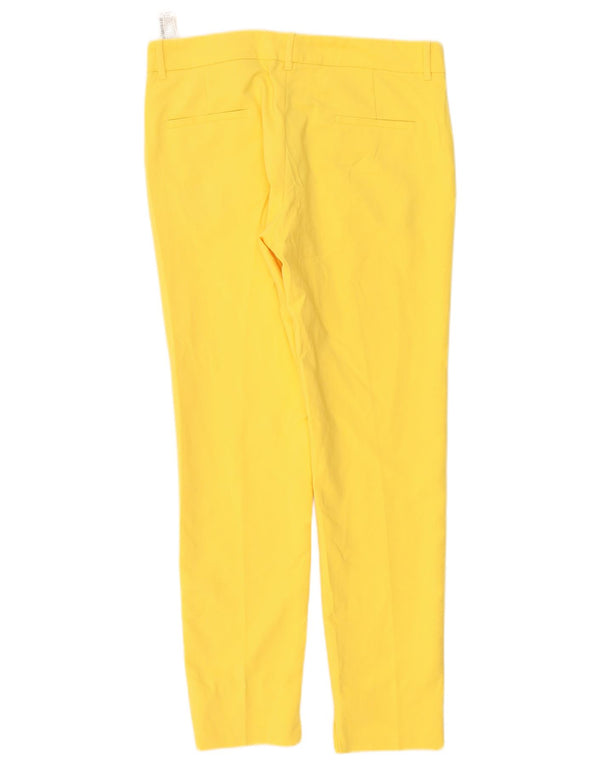 Zara Dame Slim Chino Bukser EU 38 Small W28 L28 Gul Bomuld