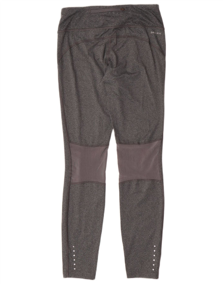 Nike Damen Dri Fit Leggings UK 10 Small Grau Polyester
