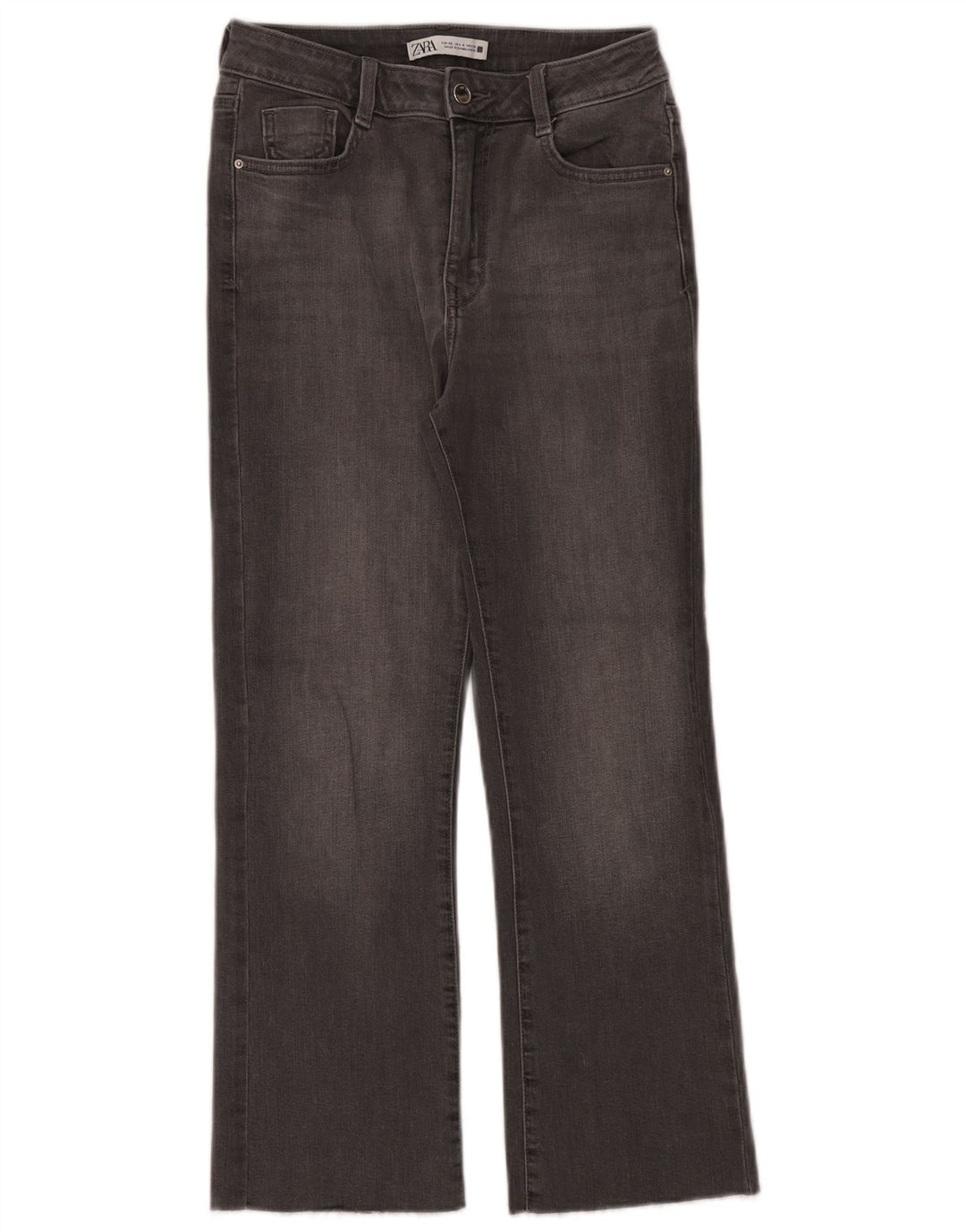 Zara Dame Bootcut Jeans EU 36 XS W26 L26 Grå