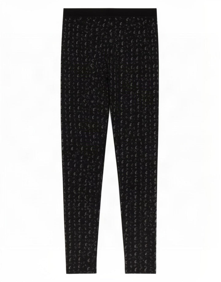 Jack Wills Kvinders abstrakt mønster Leggings UK 8 Small Black
