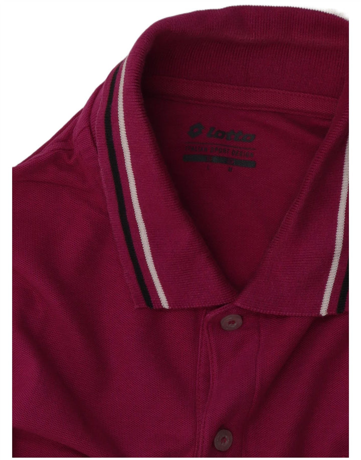 LOTTO Mens Polo Shirt Large Purple