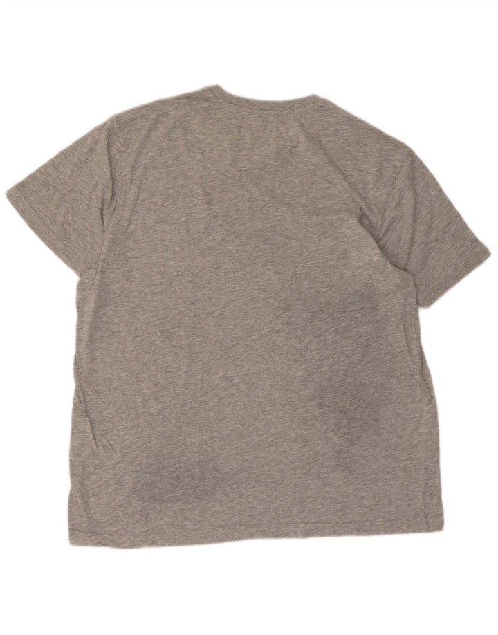 Eddie Bauer Mens Graphic T-Shirt Top Large Grey Flecked Cotton