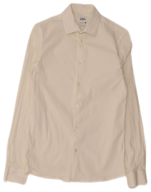 Zara Ανδρικό πουκάμισο Super Slim Fit Small White