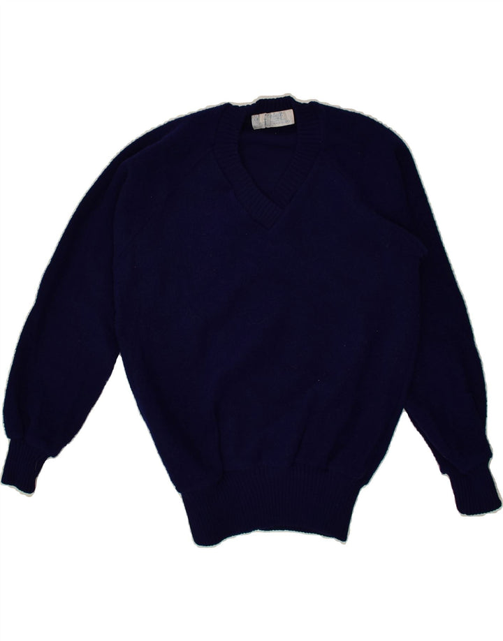 VINTAGE Womens V-Neck Jumper Sweater UK 10 Small Purple Acrylic | Vintage Vintage | Thrift | Second-Hand Vintage | Used Clothing | Messina Hembry 