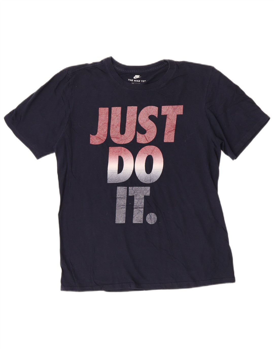 Nike Mens Athletic Cut Graphic T-Shirt Top Medium Navy Blue
