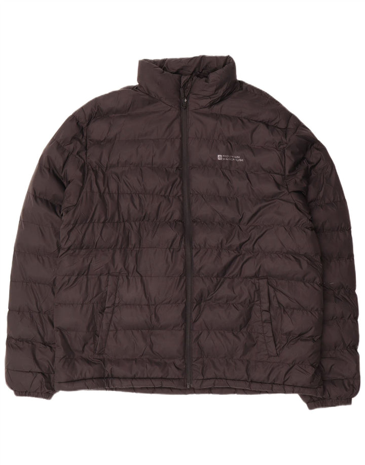 Mountain Warehouse Mens Padded Jacket UK 42 XL Black Nylon