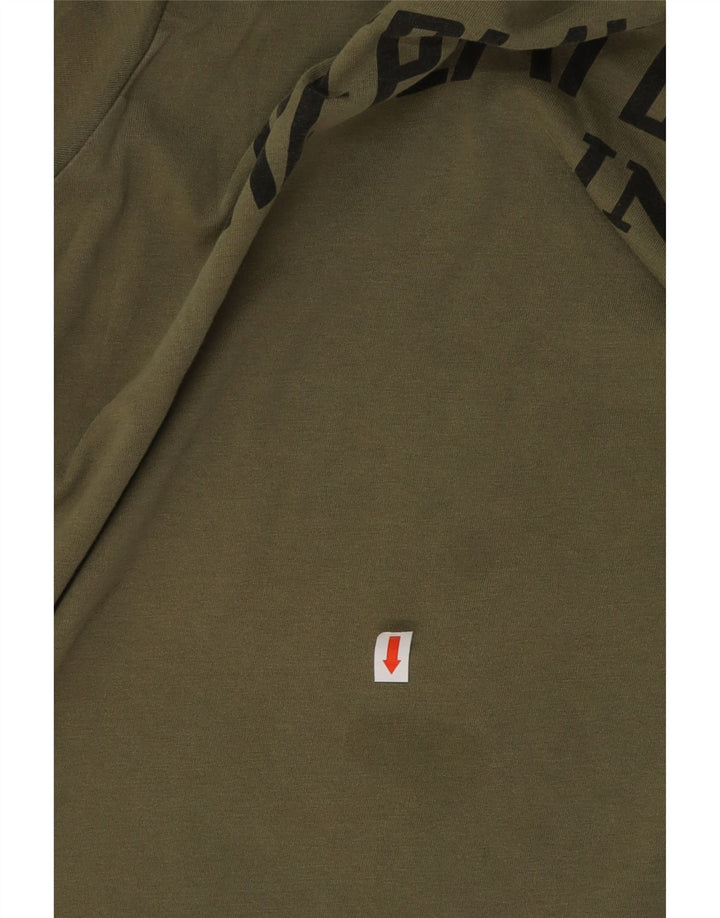 REPLAY Herre Grafisk T-Shirt Top Stor Khaki