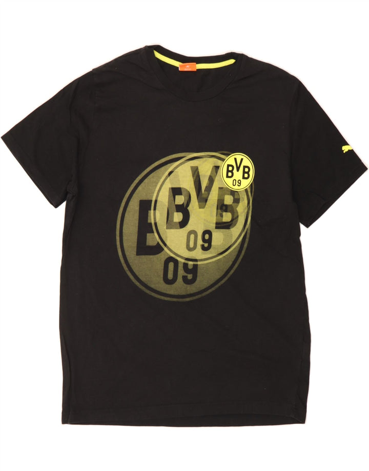 PUMA Mens Graphic T-Shirt Top Large Black Cotton Vintage Puma and Second-Hand Puma from Messina Hembry 