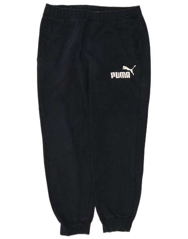 Puma Pantalon de survêtement graphique pour homme Taille L Noir Coton