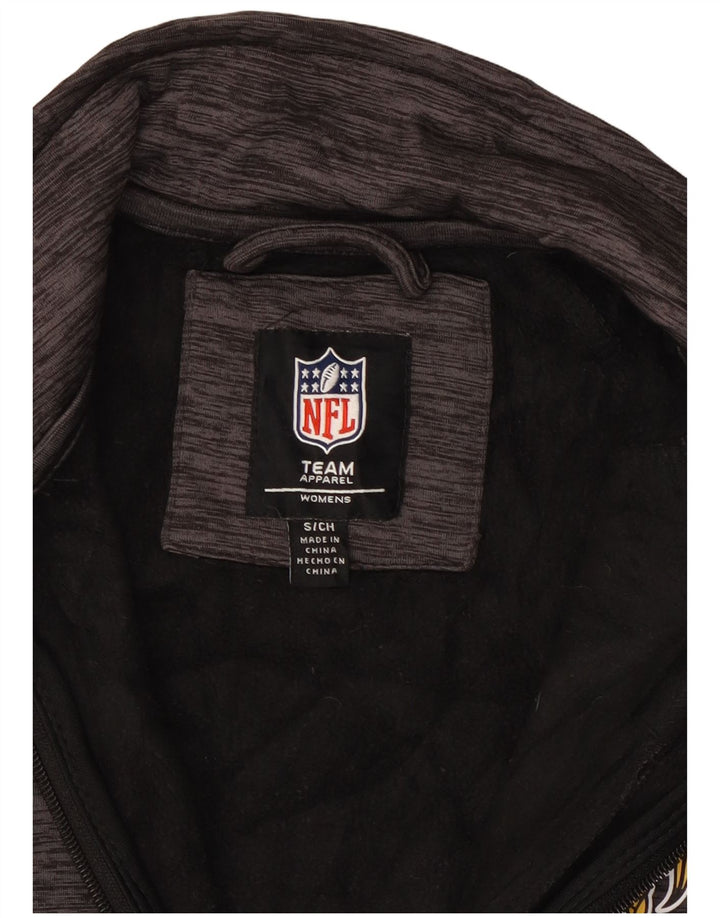 NFL Womens Minnesota Vikings Tracksuit Top Jacket UK 10 Small Grey Flecked