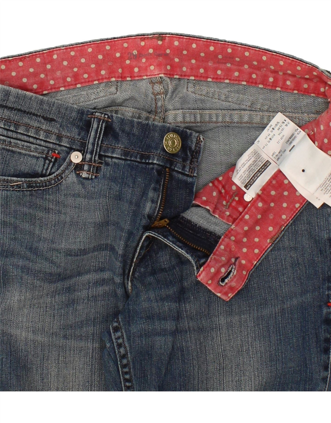 LEVI'S Womens Slim Jeans W29 L27  Blue Cotton Vintage Levi's and Second-Hand Levi's from Messina Hembry 