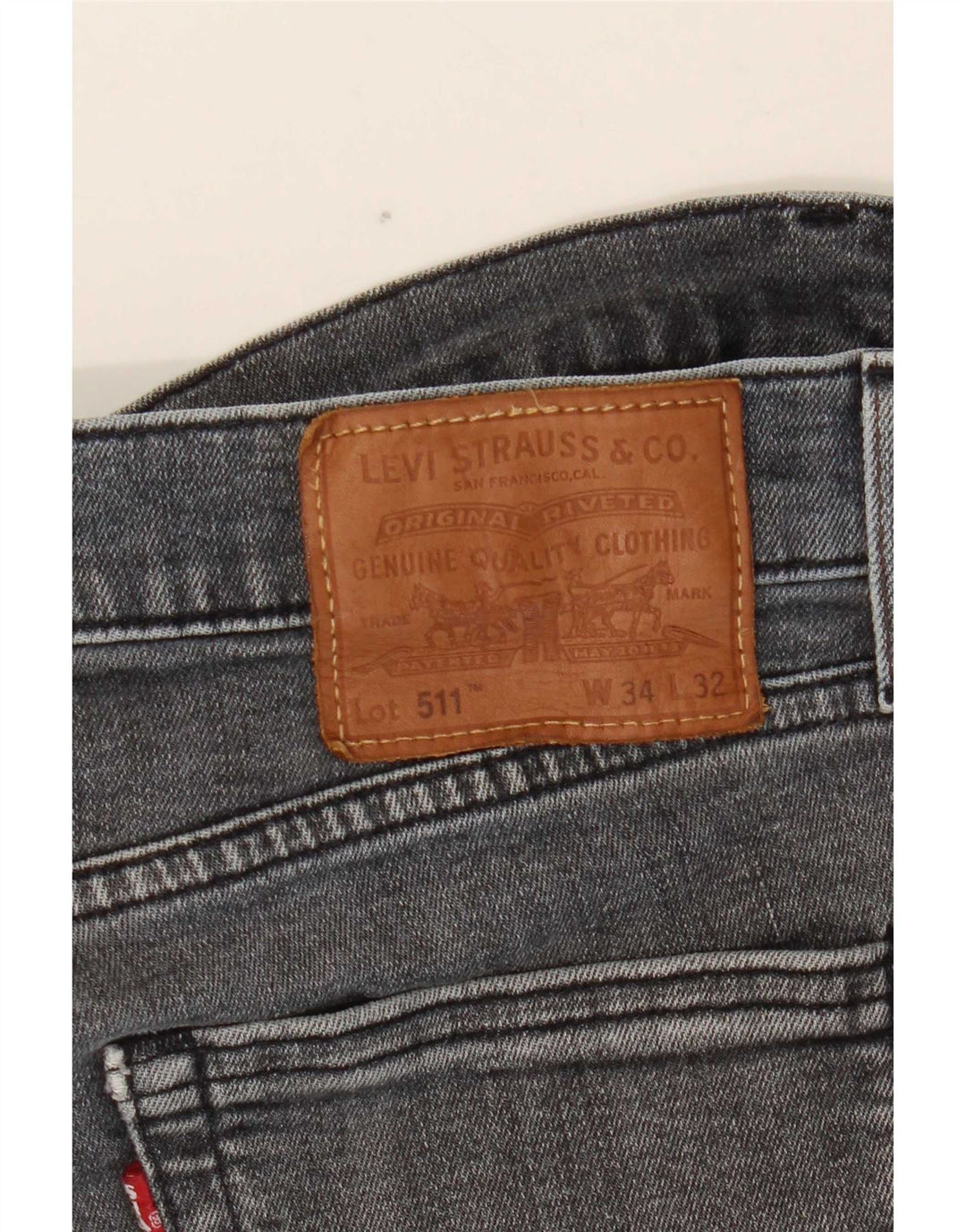 Levi's Mens 511 Slim Jeans W34 L32 Grey