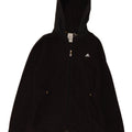 Adidas Veste polaire à capuche pour femme UK 14 Medium Noir Polyester