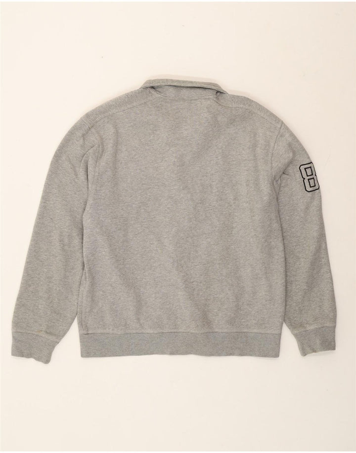 Dkny Veste de Survêtement Graphique Homme Gris Moyen Coton