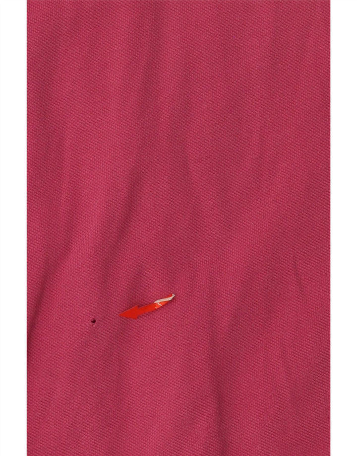 TOMMY HILFIGER Mens Polo Shirt Medium Pink Cotton