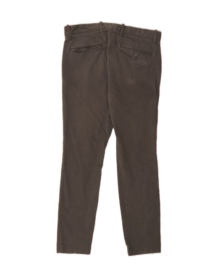 J. CREW Mens Stretch Slim Chino Trousers W30 L27 Grey Cotton Vintage J. Crew and Second-Hand J. Crew from Messina Hembry 