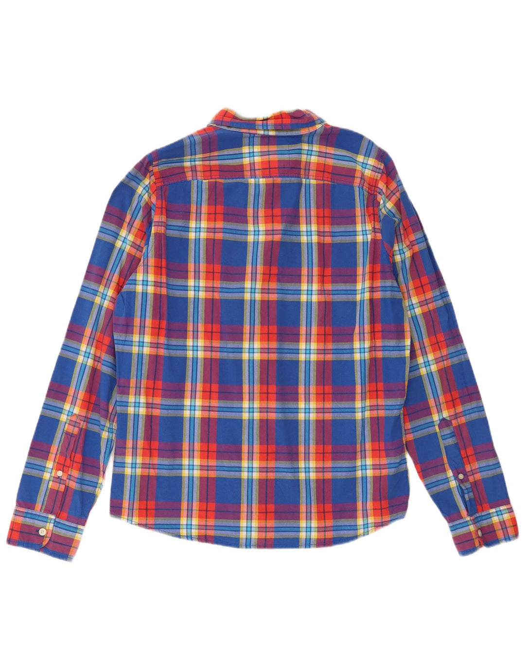 Hollister Mens Shirt XL Blue Check Cotton